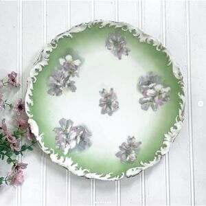 Antique Vintage Hand Painted Limoges French Depose T & V Tray Platter Floral